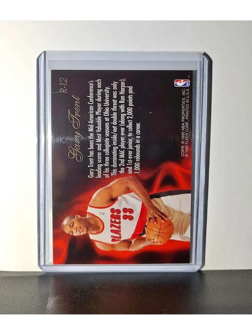 Gary Trent Rookie 1995-96 Flair NBA #R-12 Class of '95